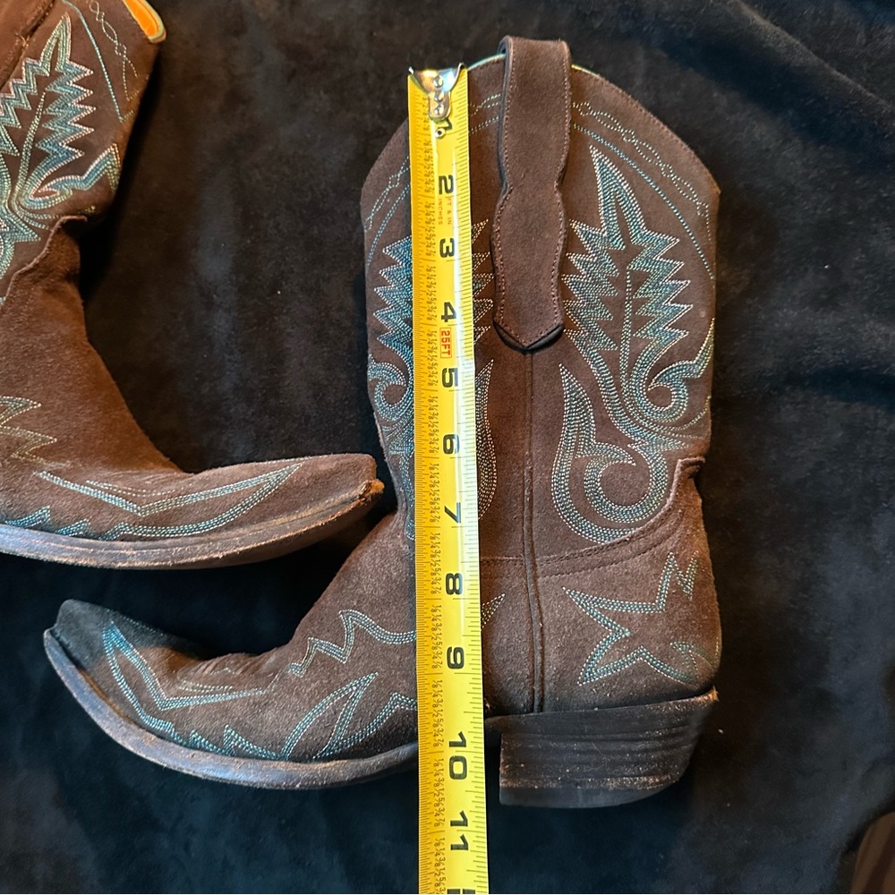 Old Gringo cowboy boots brown suede embroidered coastal cowgirl leather western - Picture 15 of 17